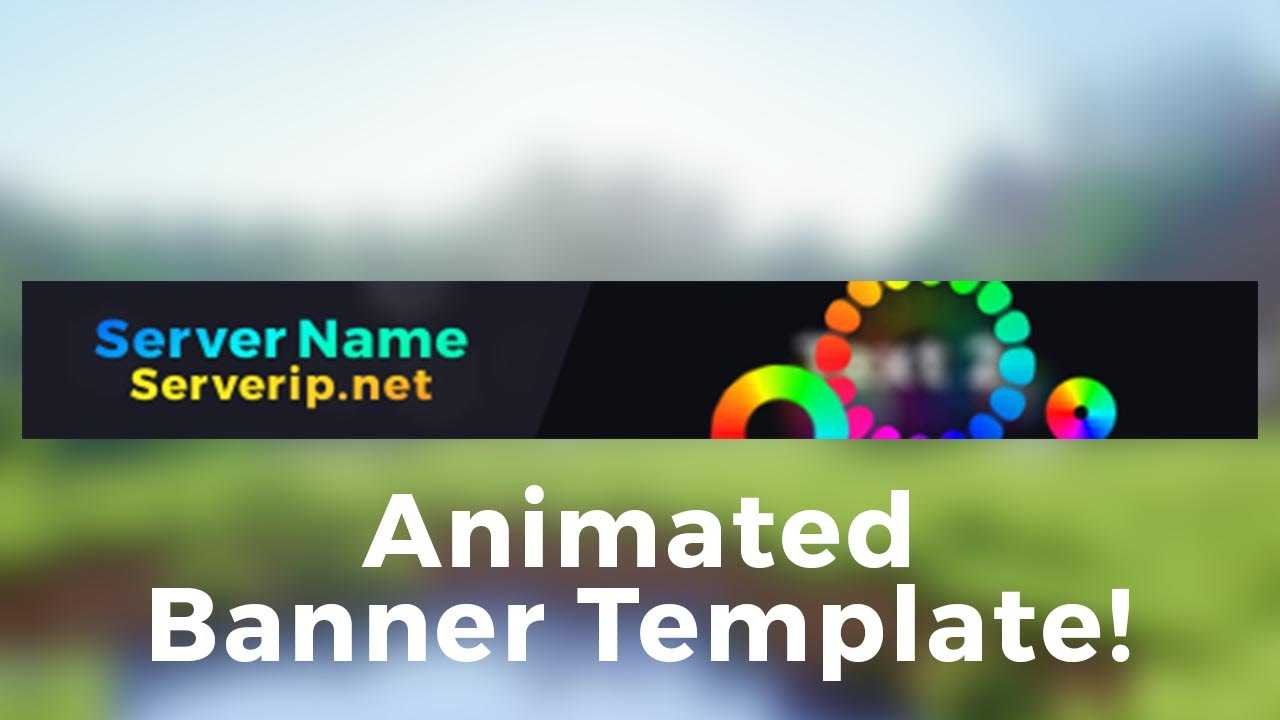 Minecraft Server Banner Template (Gif) – "colorpop" Regarding Minecraft Server Banner Template