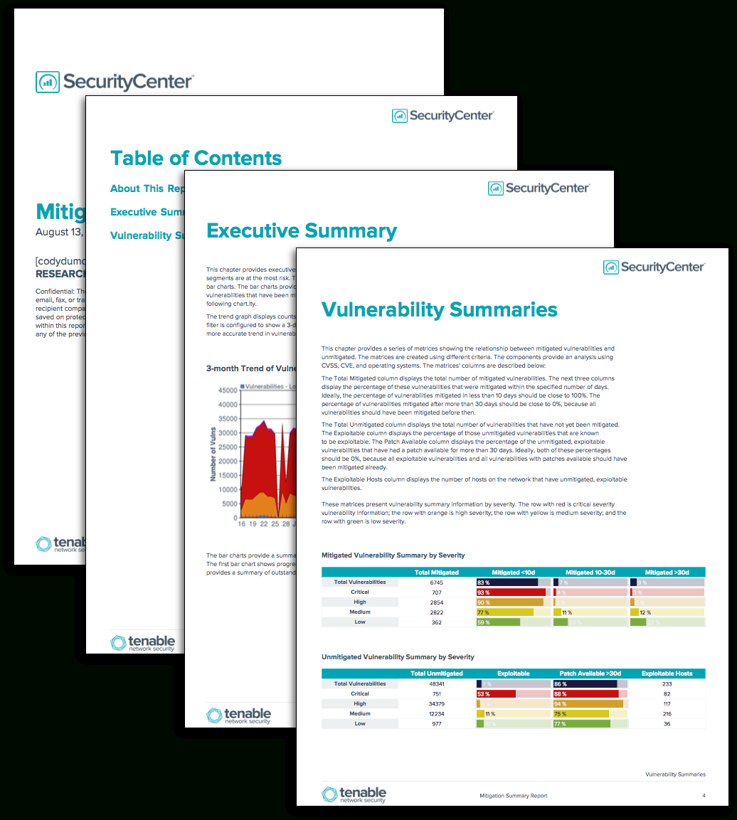 Mitigation Summary Report – Sc Report Template | Tenable® Pertaining To Risk Mitigation Report Template