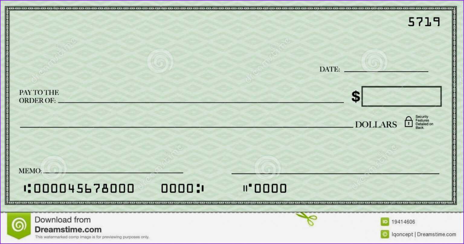 Fun Blank Cheque Template