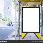 Mock Up Banner Template At Bus Shelter Media Outdoor City Pertaining To Street Banner Template