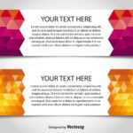 Modern Style Web Banner Templates – Download Free Vectors Within Website Banner Templates Free Download