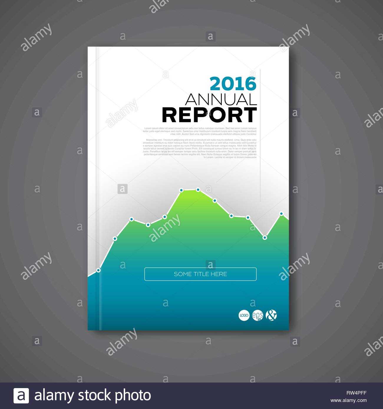 Modern Vector Annual Report Review Design Template With Big With Regard To Annual Review Report Template