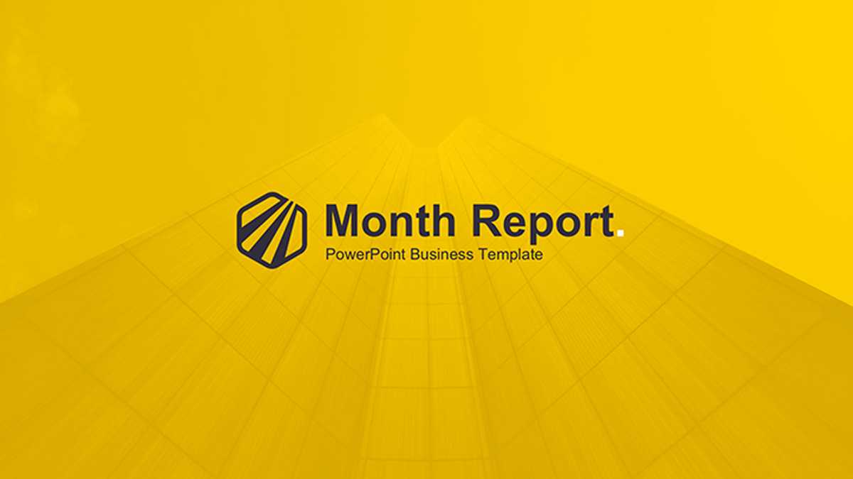 Month Report Powerpoint Template Intended For Monthly Report Template Ppt