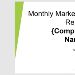 Monthly Marketing Reporting Powerpoint Template | Templates In Monthly Report Template Ppt