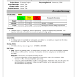 Monthly Status Report | Templates At Allbusinesstemplates Throughout Project Manager Status Report Template