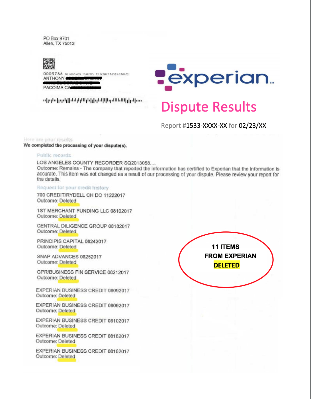 Most Effective Credit Bureau Dispute Letter | 2019 Free Copy Within Credit Report Dispute Letter Template