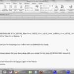 Ms Word 2010 – Mail Merge: Switches With Regard To How To Create A Mail Merge Template In Word 2010