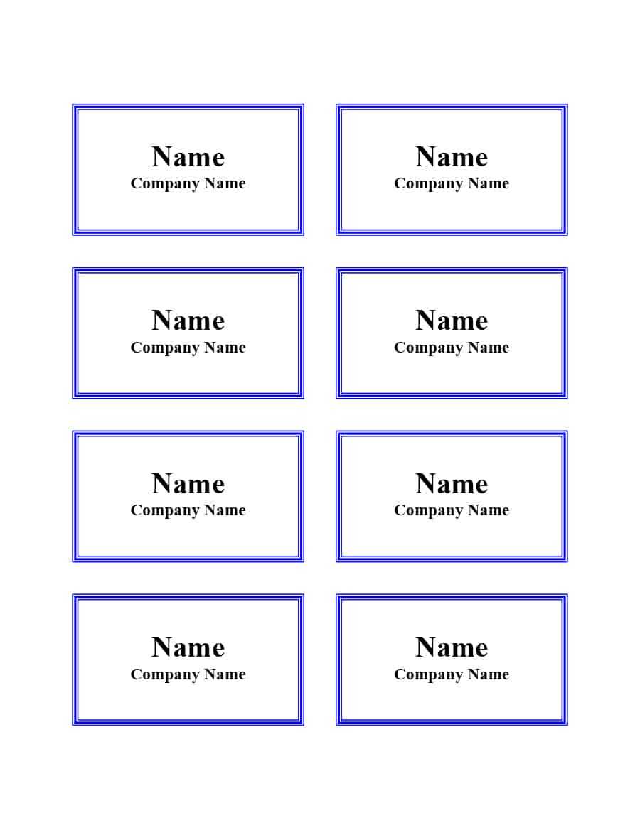 Name Tag Templates Word – Calep.midnightpig.co Regarding Luggage Tag Template Word