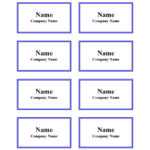 Name Tag Templates Word - Calep.midnightpig.co regarding Visitor Badge Template Word