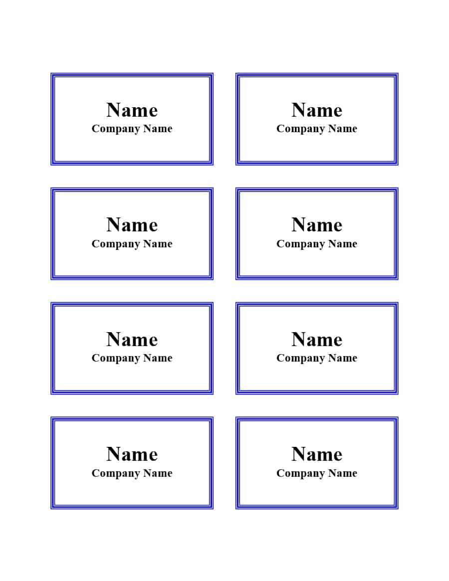 Name Tag Templates Word – Calep.midnightpig.co Regarding Visitor Badge Template Word