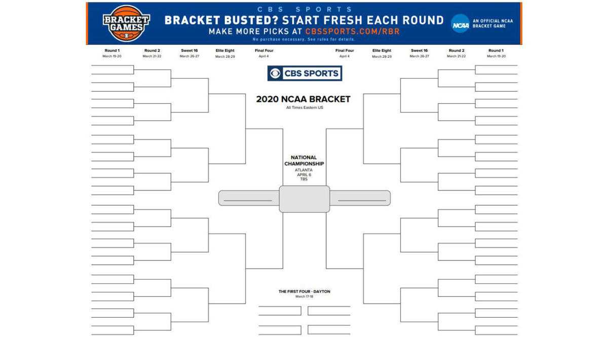 Ncaa Tournament Printable Bracket 2020: Print Your March With Regard To Blank March Madness Bracket Template