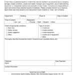 Near Miss Incident Report Format – Calep.midnightpig.co Intended For Near Miss Incident Report Template