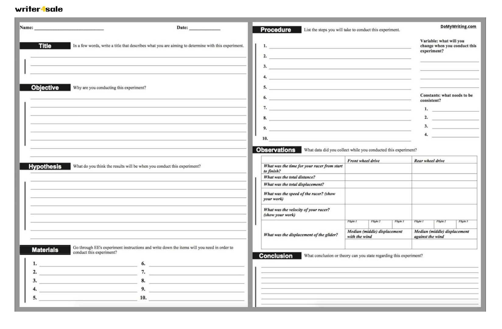 Need Assistance With A Lab Report? Here Are The Best Tips Intended For Lab Report Template Middle School