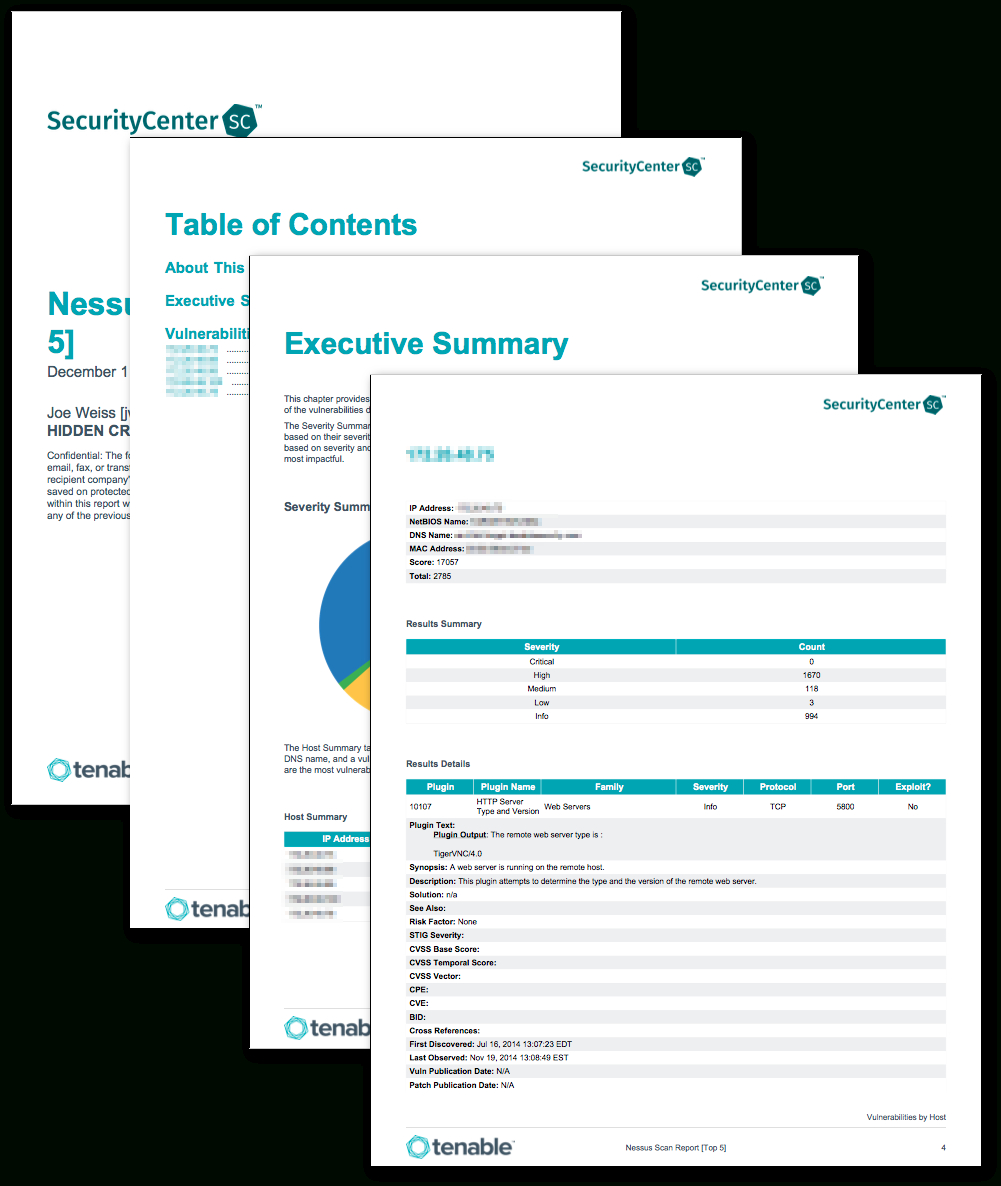 Nessus Scan Report (Top 5) - Sc Report Template | Tenable® Within Nessus Report Templates