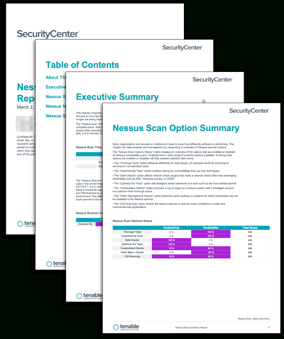 Nessus Scan Summary Report – Sc Report Template | Tenable® With Nessus Report Templates