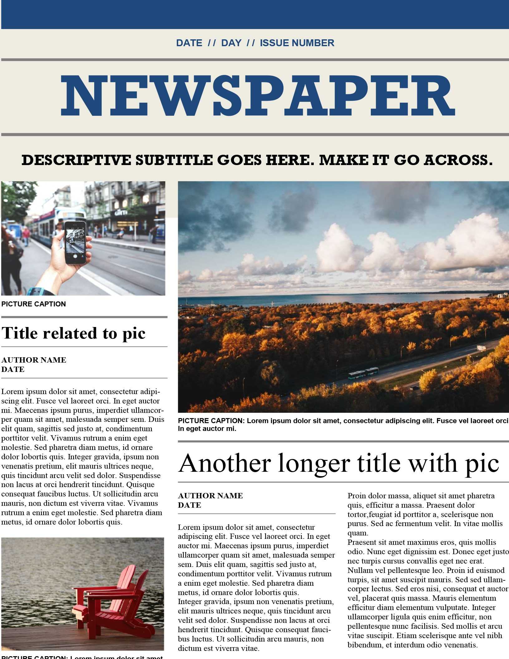Newspaper Template Word Free – Falep.midnightpig.co With Regard To Blank Newspaper Template For Word