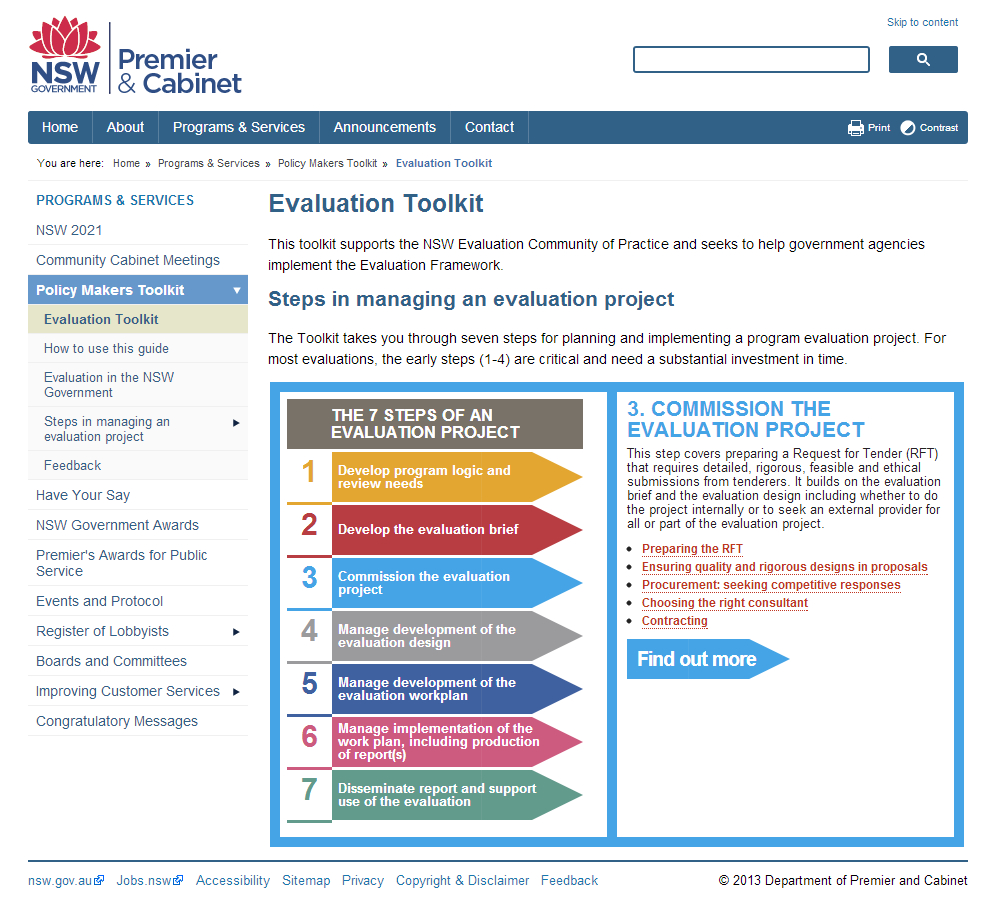 Nsw Government Evaluation Toolkit | Better Evaluation For Monitoring And Evaluation Report Writing Template