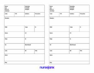 Nurse Brain Worksheet | Printable Worksheets And Activities intended for Nurse Shift Report Sheet Template