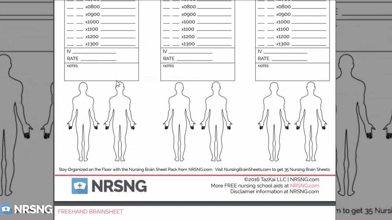 Nursing Brain Sheets Database [Free Download] (Templates Of Brainsheets An  Report Sheets For Nurses) Within Nurse Report Sheet Templates