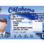 Oklahoma Driver License Template For Blank Drivers License Template