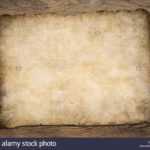 Old Blank Parchment Treasure Map On Wooden Table Stock Photo Throughout Blank Pirate Map Template