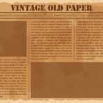 Old Newspaper Free Vector Art – (1,682 Free Downloads) For Blank Old Newspaper Template