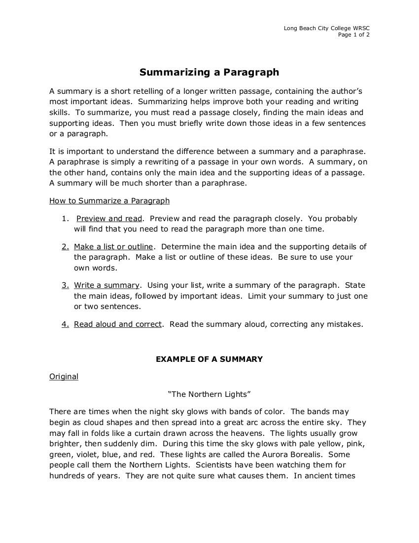 One Paragraph Summary Template – Calep.midnightpig.co Pertaining To One Page Book Report Template