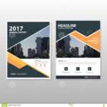 Orange Black Triangle Vector Annual Report Leaflet Brochure With Annual Report Template Word Free Download