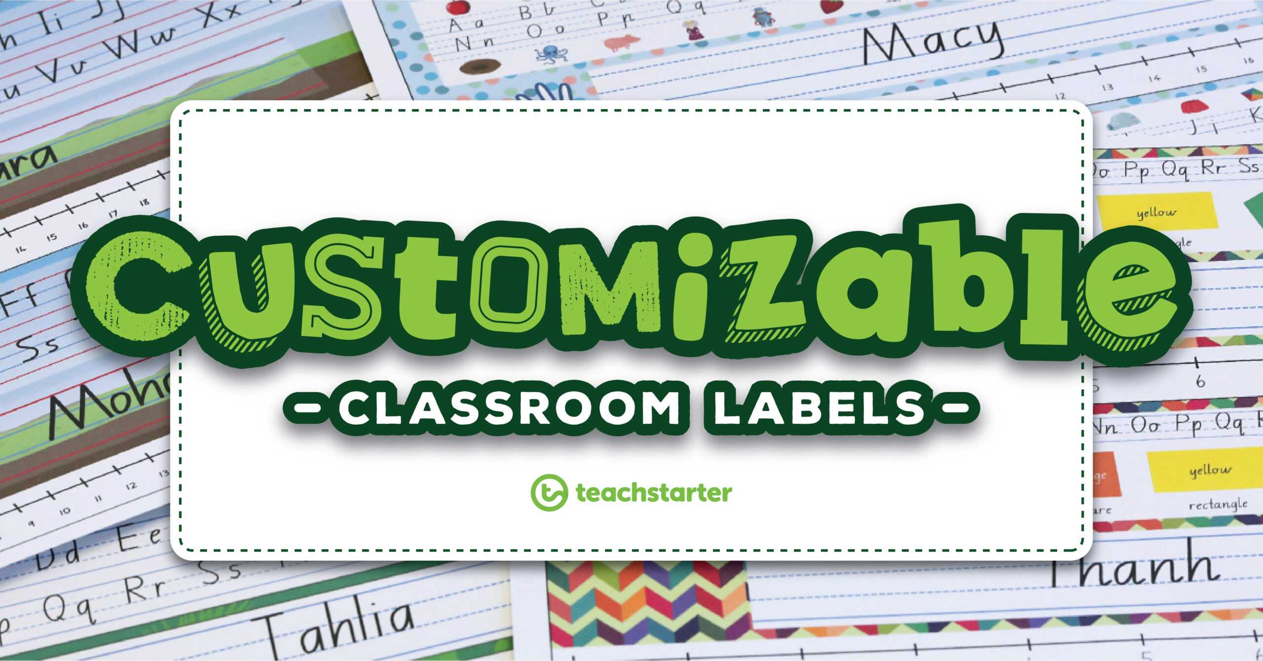 Our Most Popular Customisable Classroom Labels, Signs & Displays Throughout Classroom Banner Template