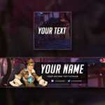 Overwatch Youtube Banner Template – Tristan Nelson With Adobe Photoshop Banner Templates