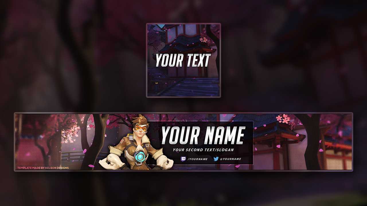 Overwatch Youtube Banner Template – Tristan Nelson With Adobe Photoshop Banner Templates