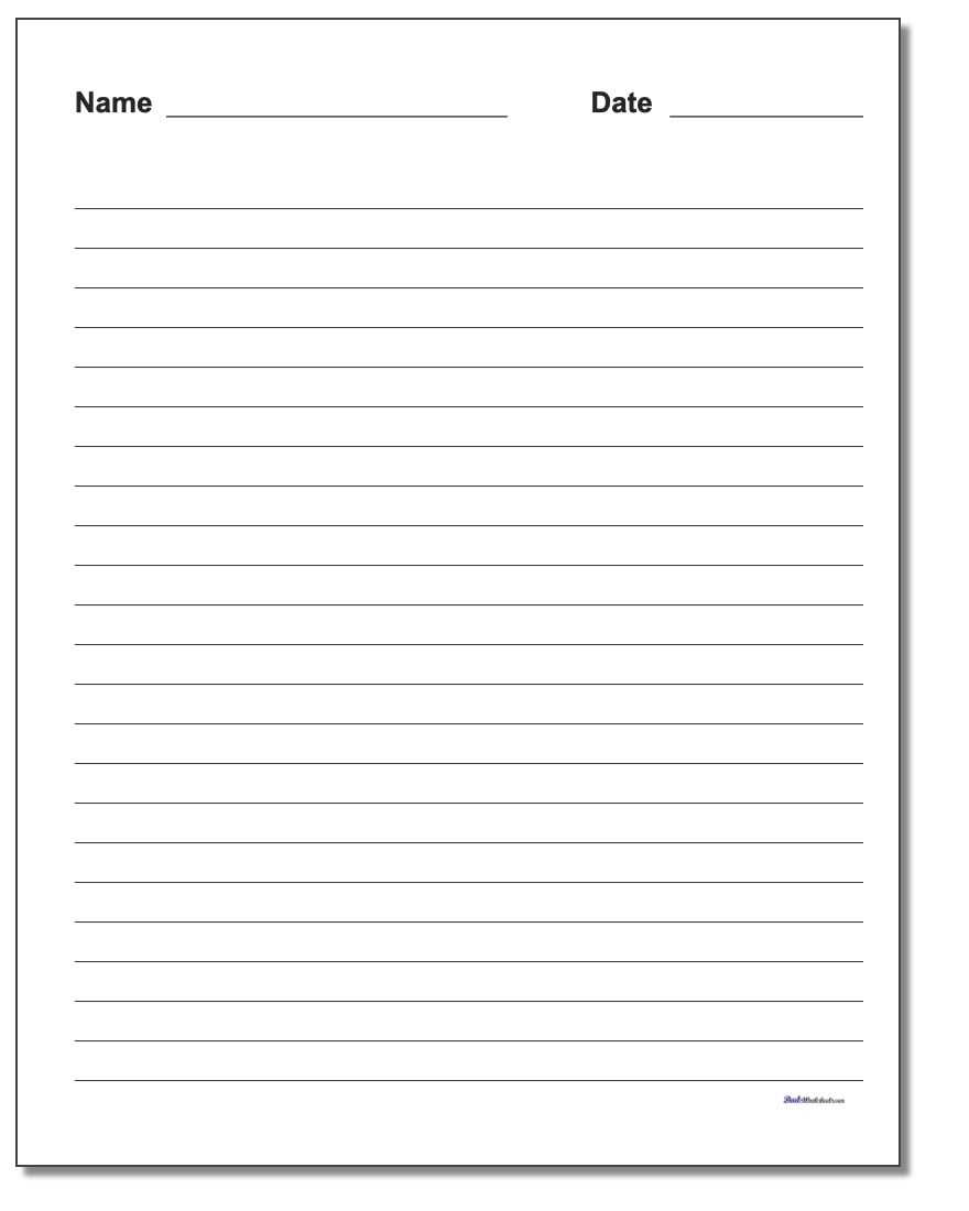 Paper With Lines Printable | Template Business Psd, Excel Throughout Ruled Paper Template Word