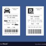 Parking Ticket Money Penalty Receipt Inside Blank Parking Ticket Template