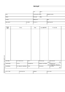 Payslip Template | Templates At Allbusinesstemplates throughout Blank Payslip Template