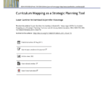 Pdf) Curriculum Mapping As A Strategic Planning Tool With Blank Curriculum Map Template