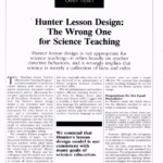 Pdf) Hunter Lesson Design: The Wrong One For Science Teaching Pertaining To Madeline Hunter Lesson Plan Template Word