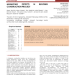 Pdf) Minimizing Defects In Building Construction Project For Construction Deficiency Report Template