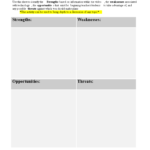 Personal Swot Analysis Worksheet Word | Templates At With Swot Template For Word