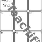 Personal Word Wall Set 1 A Z Template | Teachific For Personal Word Wall Template