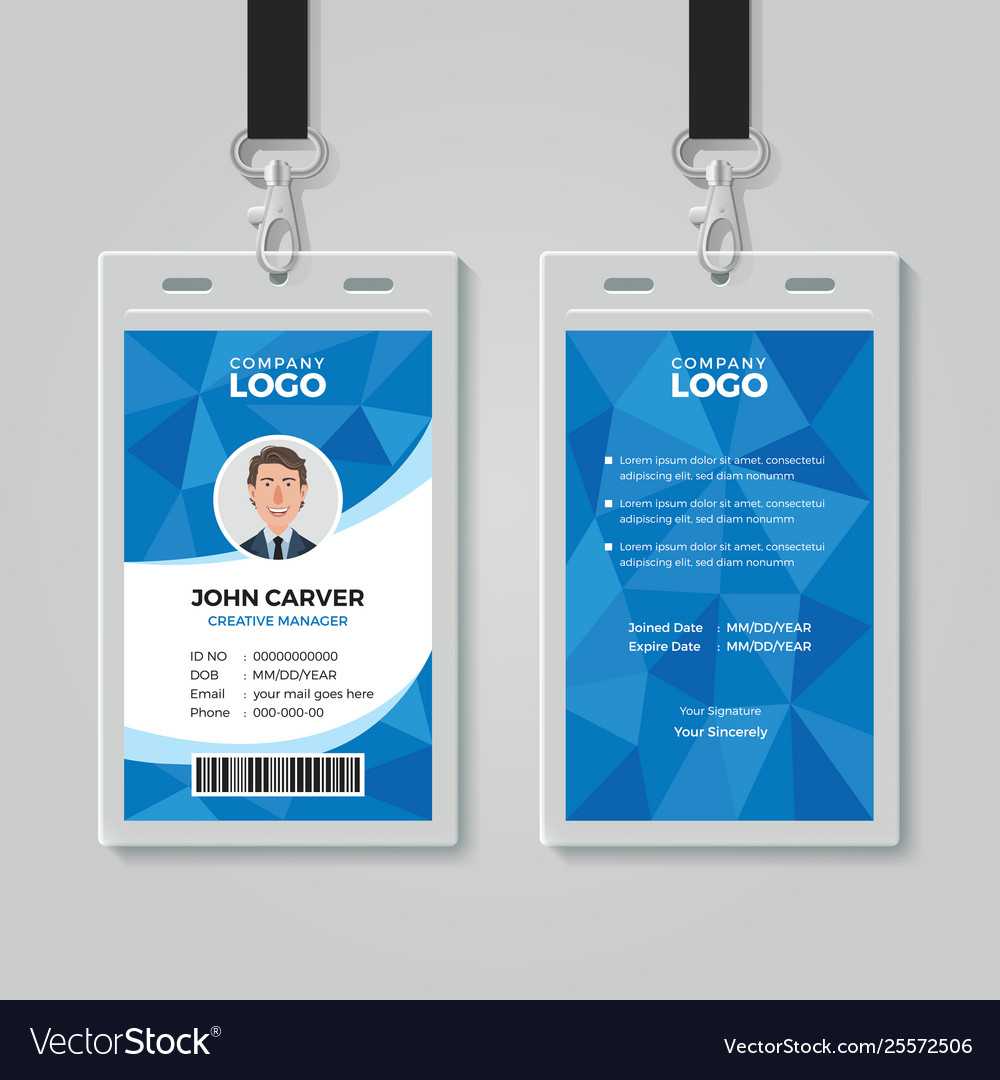 Photo Id Card Template – Falep.midnightpig.co Throughout Id Badge Template Word
