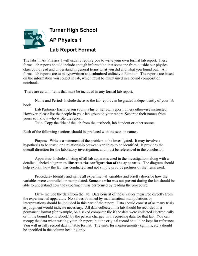 Physics Lab Report Template – Dalep.midnightpig.co For Physics Lab Report Template
