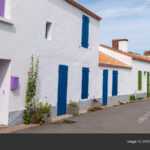 Picturesque Street White Houses France Web Banner Template Inside Street Banner Template