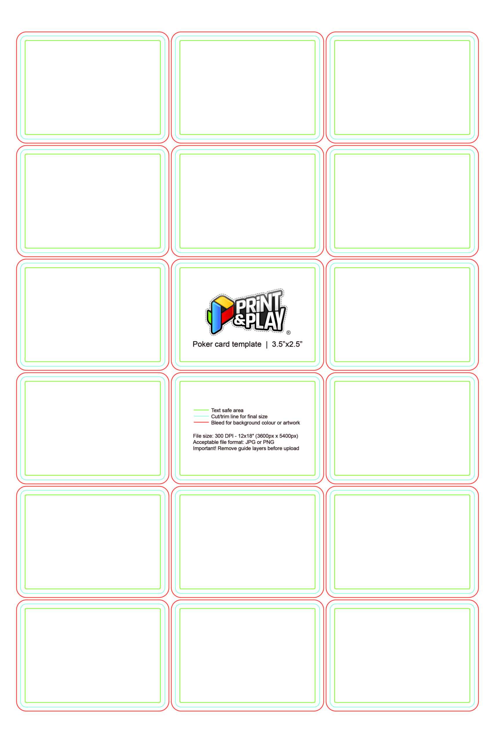 Playing Card Size Template - Falep.midnightpig.co Within Playing Card Template Word