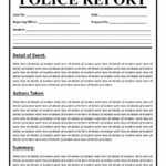 Police Report Example – Calep.midnightpig.co Intended For Crime Scene Report Template
