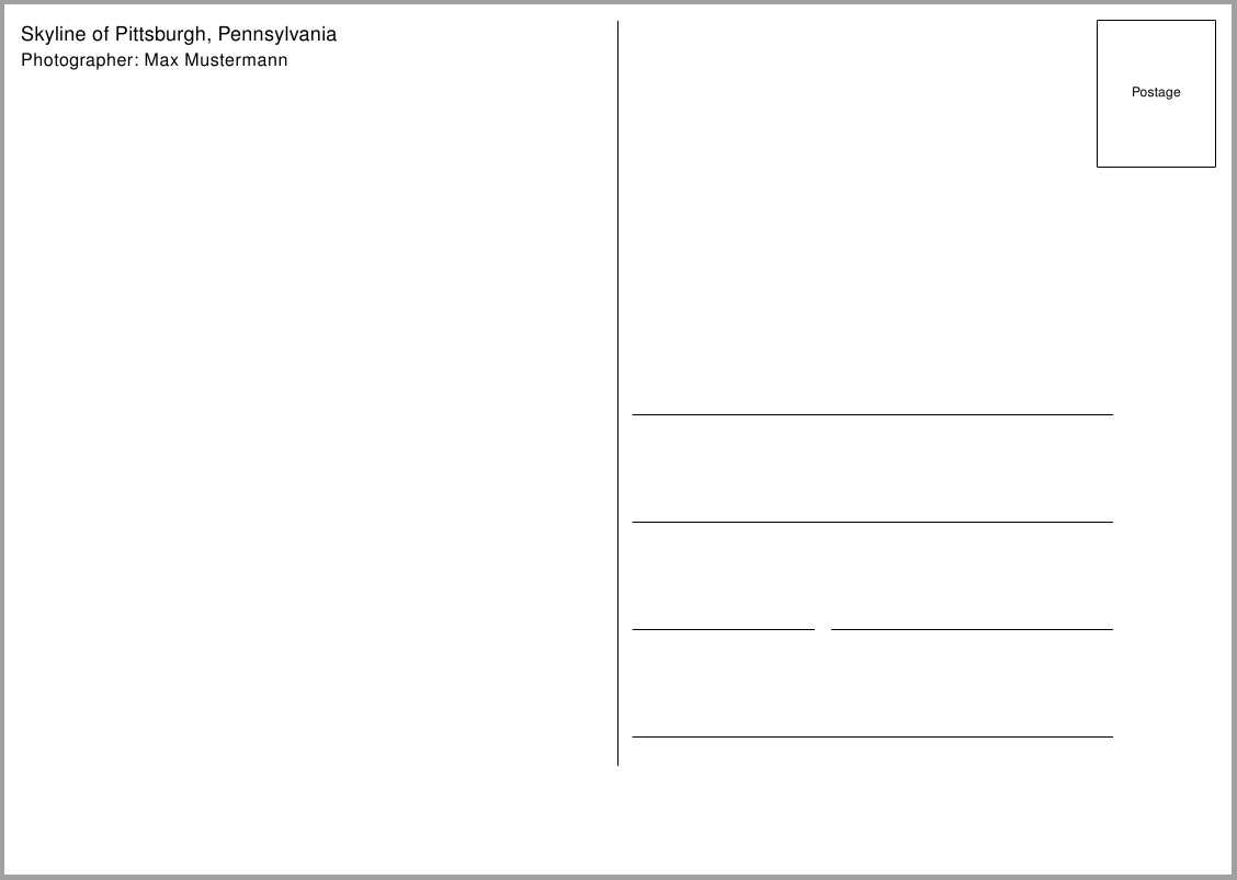 Postcard Template – Inenx With Regard To Postcard Size Template Word