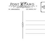 Postcardpedia: Free Printable Postcard Templates In Free Blank Postcard Template For Word