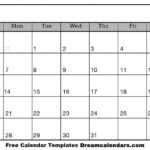 Printable Blank Calendar 2020 | Dream Calendars Intended For Blank Activity Calendar Template