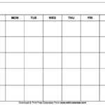 Printable Blank Calendar Templates throughout Blank Calander Template