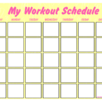 Printable Blank Workout Schedule | Templates At in Blank Workout Schedule Template