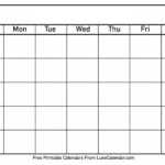 Printable Calendar Templates Full Page – Calendar With Regard To Blank Calender Template